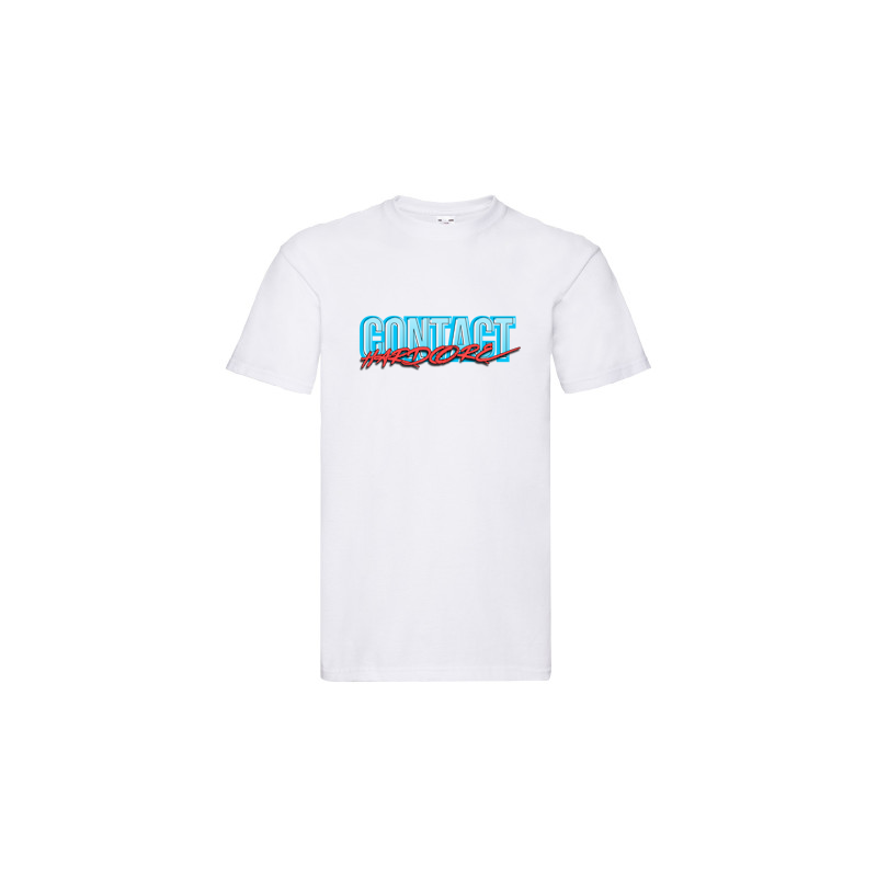 Contact Hardcore White T Shirt