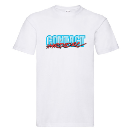 Contact Hardcore White T Shirt