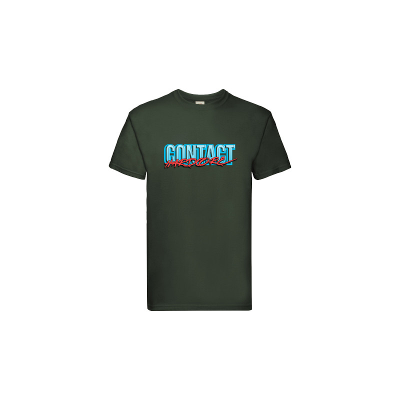 Contact Hardcore Bottle Green T Shirt