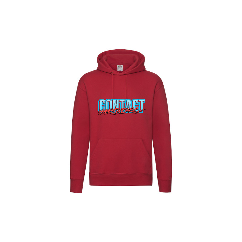 Contact Hardcore Red Hoodie