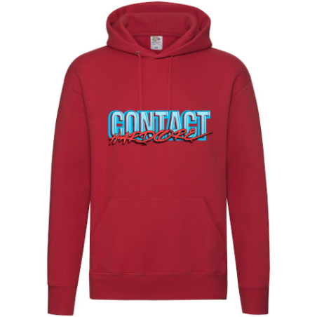 Contact Hardcore Red Hoodie